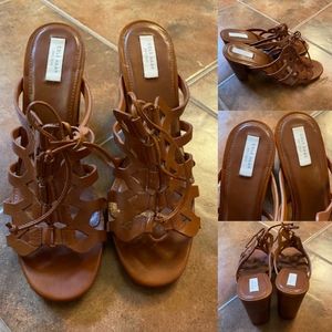 Cole Haan Chunky Brown heeled Sandal (NWOT)